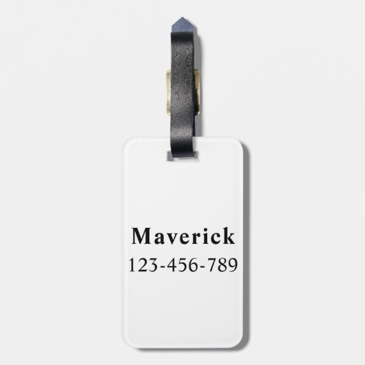 犬の漫画の野生のステッカー要素 | ラゲッジタグ (裏面縦)