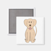 犬の漫画アメージングラブラドールリトリバー マグネット (正面/裏面)
