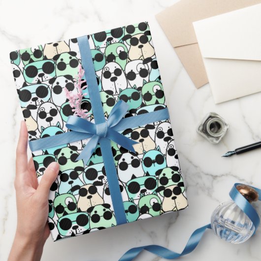 犬の漫画 ファンランド ラッピングペーパー (ギフト)