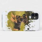犬の熱狂するデザイン Case-Mate iPhoneケース (裏面(横))