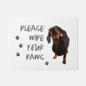 犬の爪模様を拭きなさい ドアマット (正面)