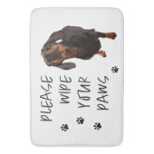 犬の爪模様を拭きなさい バスマット (正面縦)