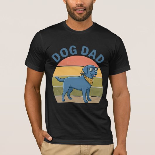 犬の父さんTシャツ | 愛犬のためなら頑張れる Tシャツ (正面)