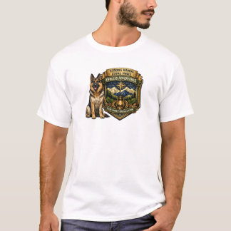 犬の父ちゃんTシャツ | 強い手、忠実な足 Tシャツ