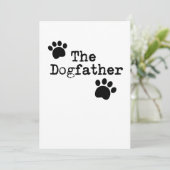 犬の父のパパの人のおもしろいな父の日のギフト カード (スタンド正面)