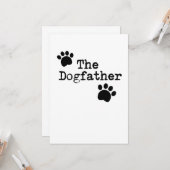犬の父のパパの人のおもしろいな父の日のギフト カード (正面/裏面インサイチュ)