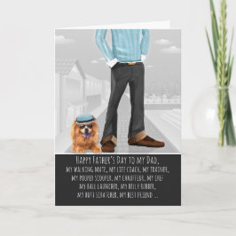 犬の父の日からチョウ カード