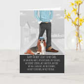 犬の父の日からバセット・ハウンド カード (黄色い花)