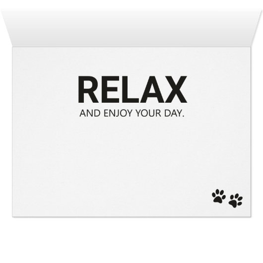 犬の父の日の挨拶状のようにリラックスして下さい (内部横(下))