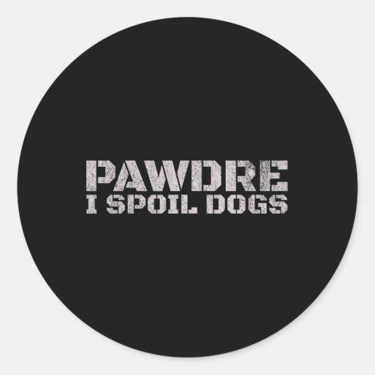 犬の父の日を台無しにする人 ラウンドシール (正面)