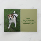 犬の父の日 カード (内部)