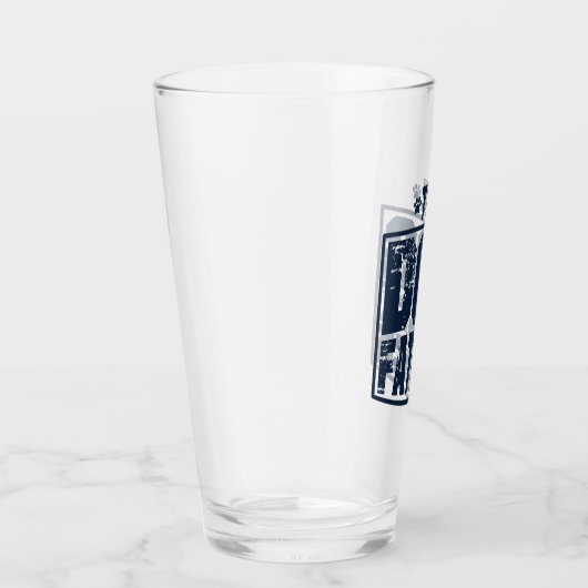 犬の父親のグラフィック擦り切れたス タンブラーグラス (右)