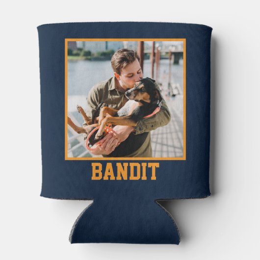 犬の父親のグラフィック擦り切れたス 缶クーラー (裏面)