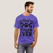 犬の父 犬の飼い主 犬好き お父さん 最高の犬の女の子 Tシャツ (正面フル)