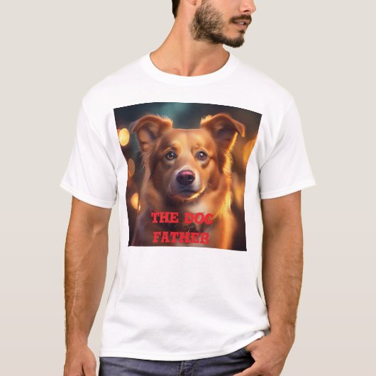 犬の父Tシャツデザイン Tシャツ (正面)