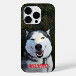 「犬の片目がミックを閉じた Case-Mate iPhone 14 PROケース