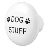 犬の物の引出しかペット食器棚のノブ セラミックノブ (右)