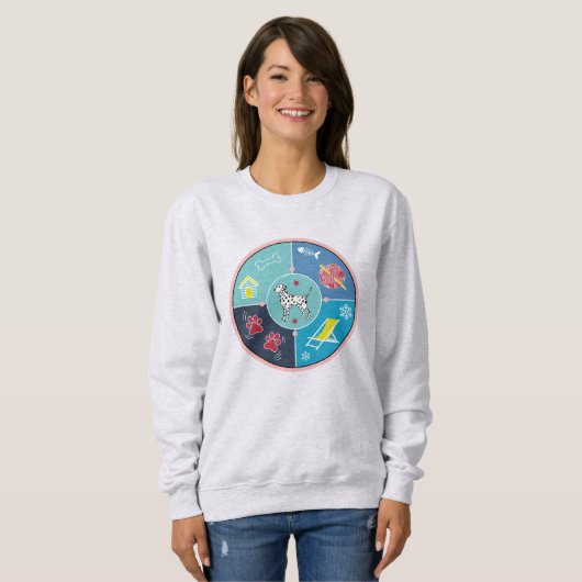 犬の物 スウェットシャツ (正面フル)