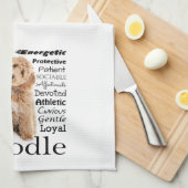 犬の特徴 キッチンタオル (四つ折り)