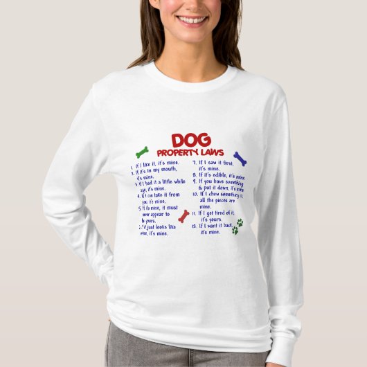 犬の特性の法律2 Tシャツ (正面)