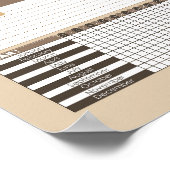 犬の犬のデザイン習慣トラッカー ポスター (角)