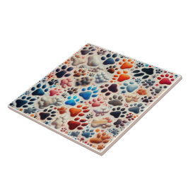 犬の犬の犬の犬の壁画の情熱とプリント タイル