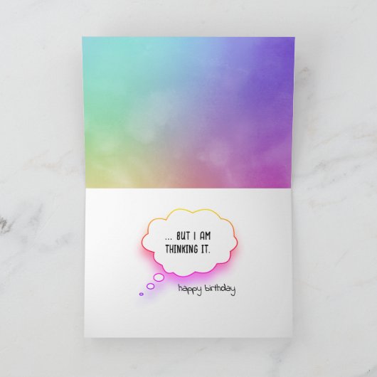 犬の犬の虹を取得する誕生日 カード (内部)