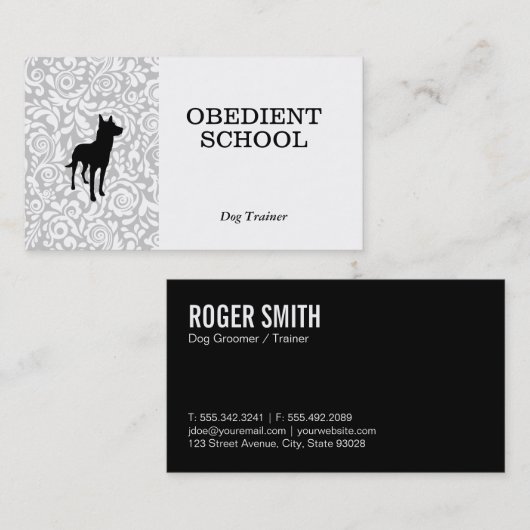 犬の犬養老学校 名刺 (正面/裏面)