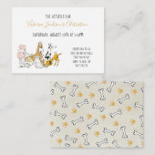 犬の猫と鳥の獣医学校詳細 エンクロージャーカード (正面/裏面)