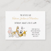 犬の猫と鳥の獣医学校詳細 エンクロージャーカード (正面)