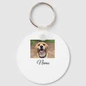 犬の猫の写真を追加ペット名cuカスタムパーソナライズされた キーホルダー (裏面)