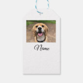 犬の猫の写真を追加ペット名cuカスタムパーソナライズされた ギフトタグ (裏面)