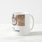 犬の猫の写真を追加ペット名cuカスタムパーソナライズされた コーヒーマグカップ (正面右)