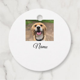 犬の猫の写真を追加ペット名cuカスタムパーソナライズされた フェイバータグ