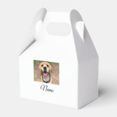 犬の猫の写真を追加ペット名cuカスタムパーソナライズされた フェイバーボックス (裏面サイド)