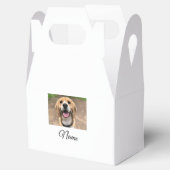 犬の猫の写真を追加ペット名cuカスタムパーソナライズされた フェイバーボックス (オープン)