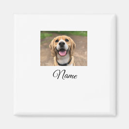 犬の猫の写真を追加ペット名cuカスタムパーソナライズされた マグネット