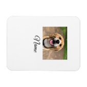 犬の猫の写真を追加ペット名cuカスタムパーソナライズされた マグネット (横)