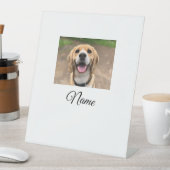 犬の猫の写真を追加ペット名cuカスタムパーソナライズされた 台座サイン (インサイチュ)