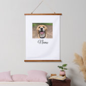 犬の猫の写真を追加ペット名cuカスタムパーソナライズされた 吊り下げ型タペストリー (寝室)