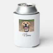 犬の猫の写真を追加ペット名cuカスタムパーソナライズされた 缶クーラー (缶裏面)