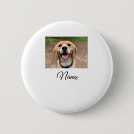 犬の猫の写真を追加ペット名cuカスタムパーソナライズされた 缶バッジ