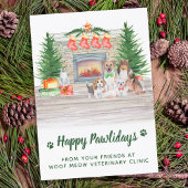 犬の猫の子猫ペットのビジネスのクリスマス シーズンカード
