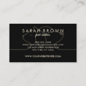 犬の猫オンラインのペットの専門家 名刺 (裏面)