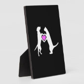 犬の猫愛 フォトプラーク (側面)