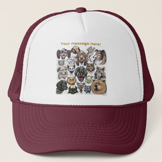 犬の猫 キャップ (正面)