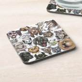 犬の猫 コースター (左側)