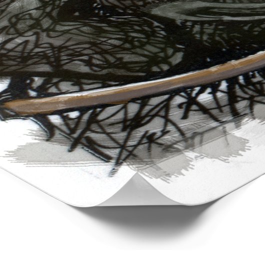 犬の猫 ポスター (角)