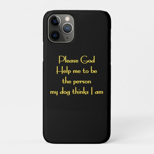 犬の献身にインスパイアされた面白い引用 Case-Mate iPhoneケース (裏)