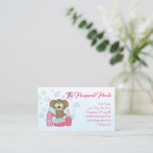 犬の甘やかされたグルーミングウォッシュビジネスカード 名刺 (スタンド正面)